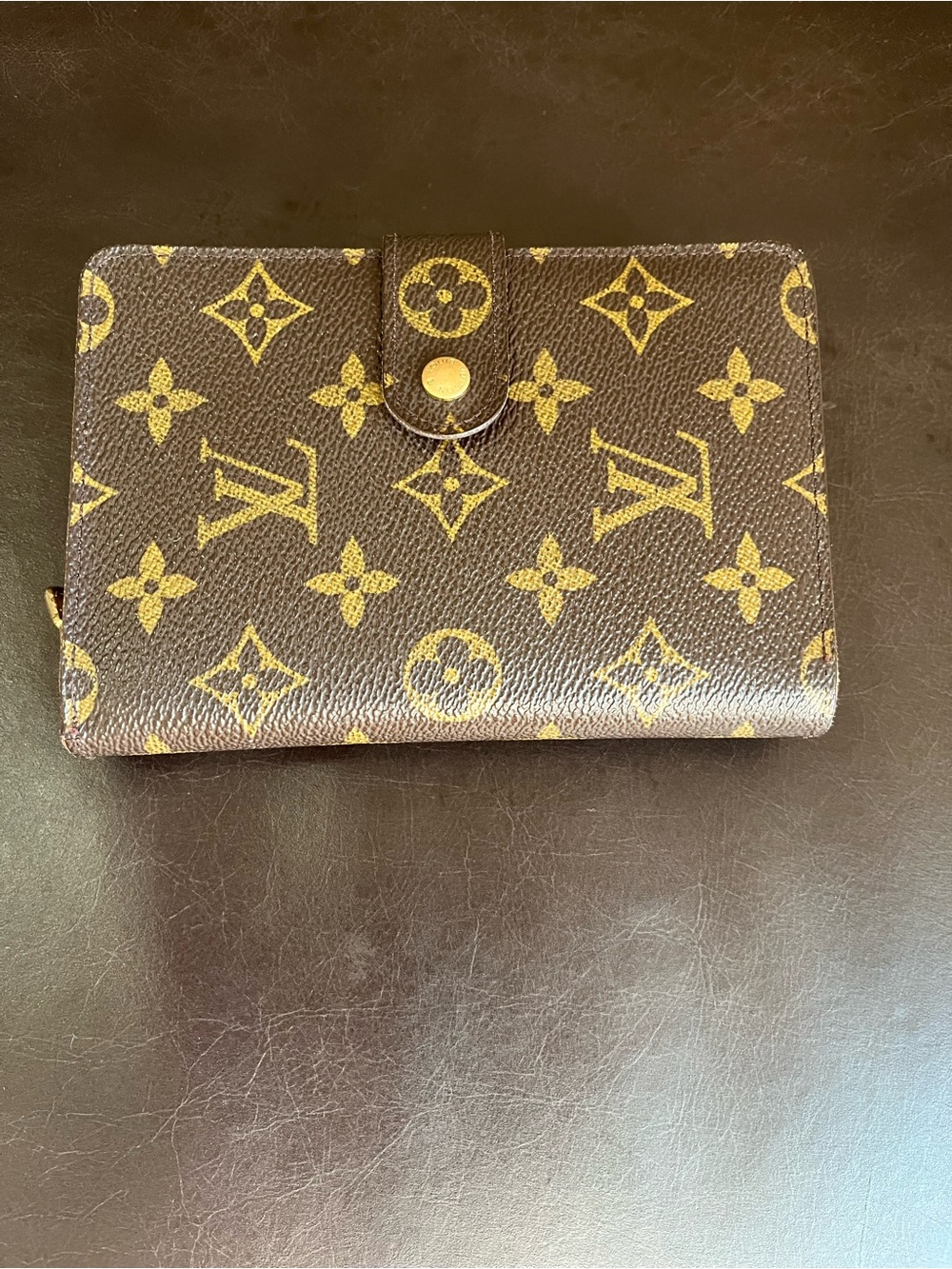 Louis Vuitton Monogram Coated Canvas Travel Snap Wallet